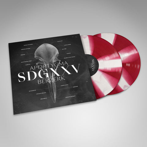 Apoptygma Berzerk "SDGXXV" (Soli Deo Gloria Reworked) Red/White Cornetto Effect 2x LP